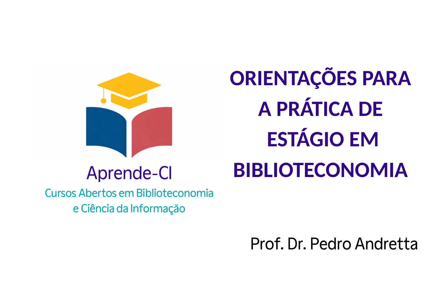 Orientações para a prática de estágio em Biblioteconomia